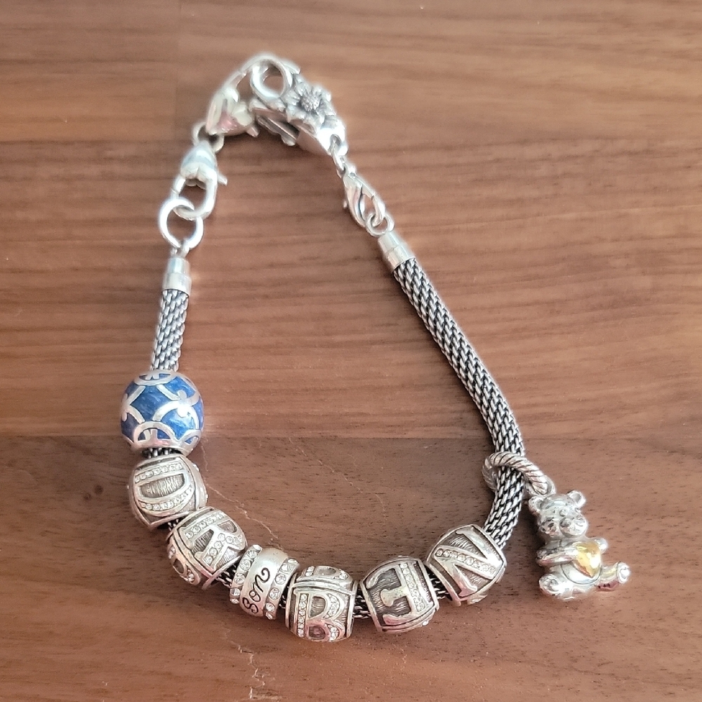 Brighton Son Bear Name Ben Charm Bracelet